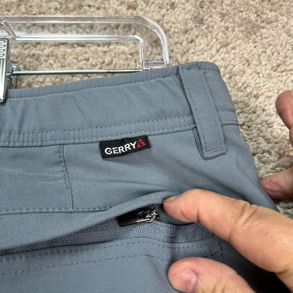 Gerry Shorts Mens 36 9 Gray Stretch Waistband Performance Outdoor Hiking EUC - Picture 6 of 14
